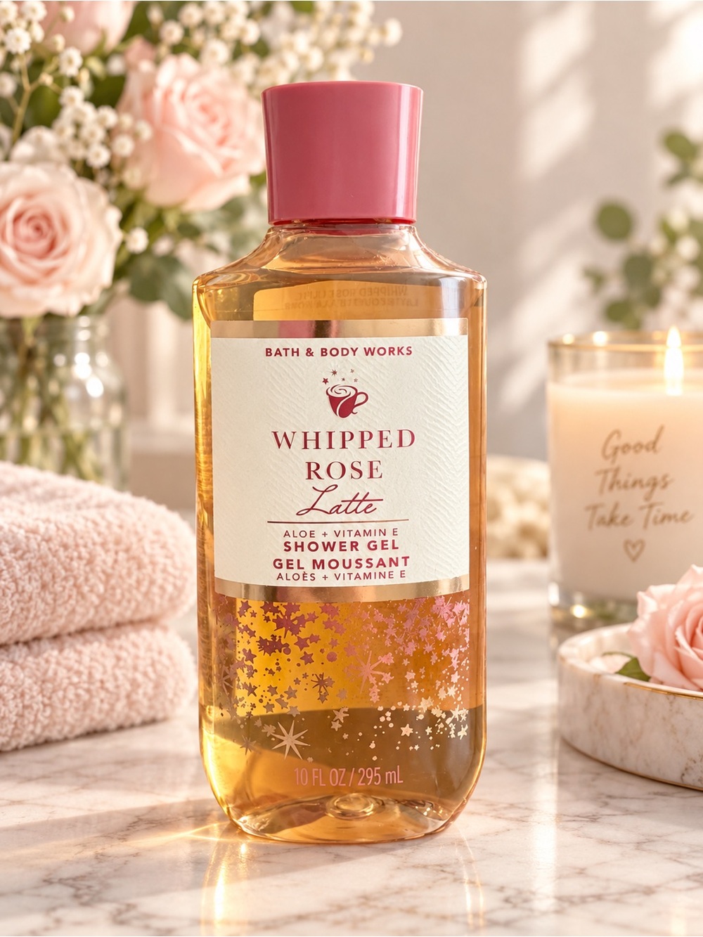 Bath & Body Works Whipped Rose Latte Shower Gel